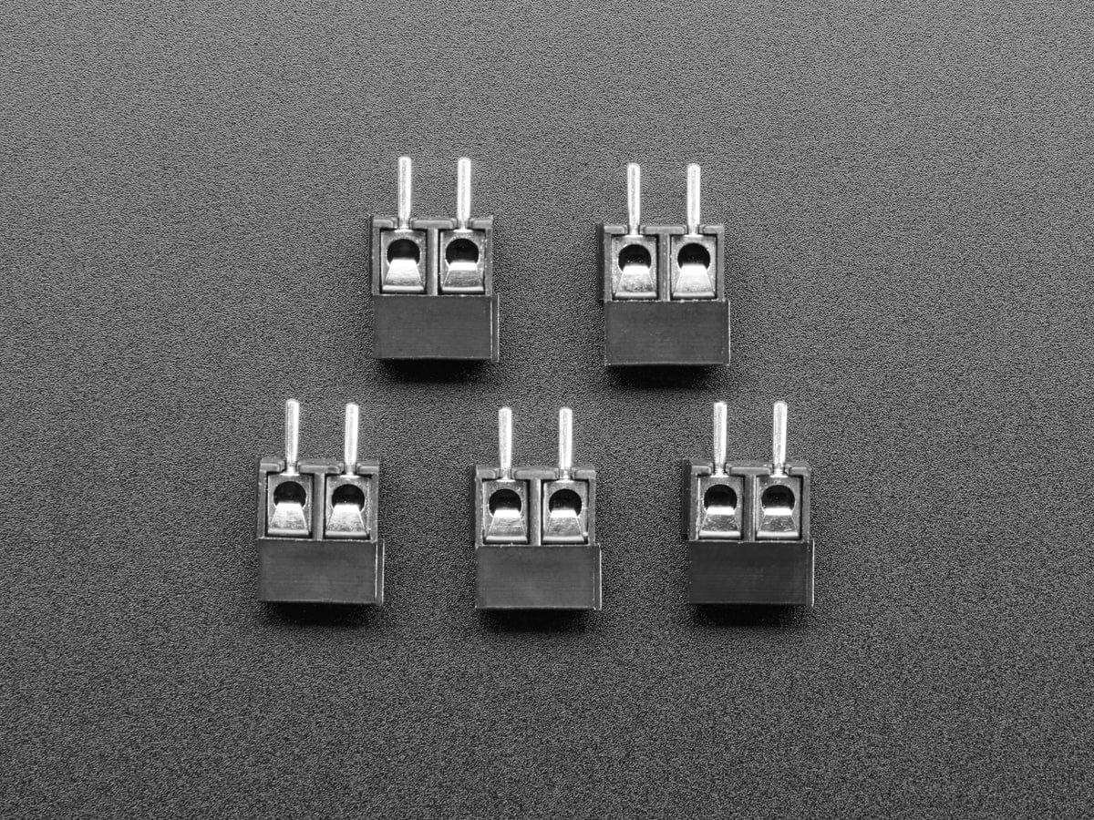 Terminal Block - 2-pin 3.5mm - pack of 5! - The Pi Hut