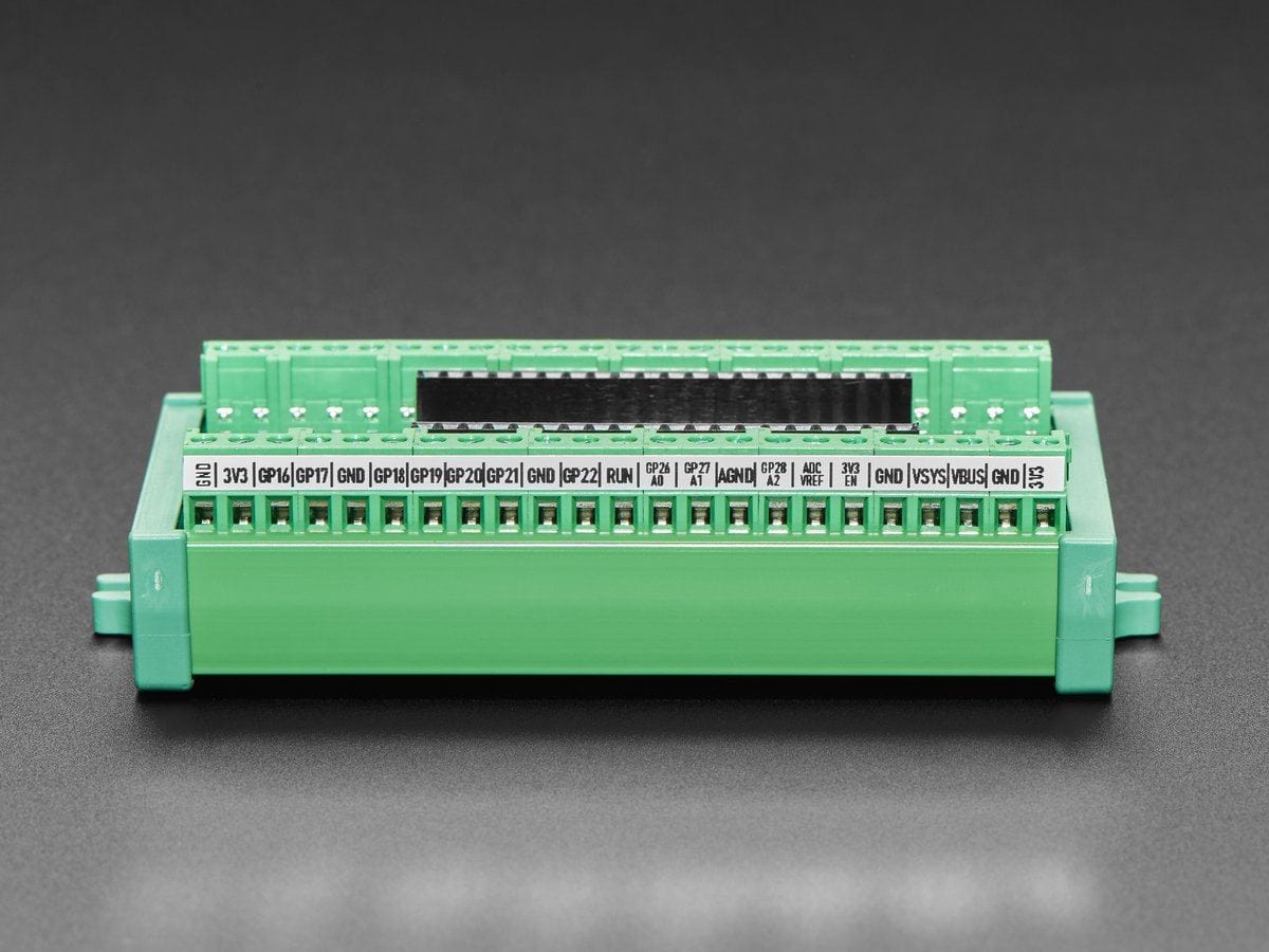 Terminal Block Breakout Module for Raspberry Pi Pico (Screw Mount Version) - The Pi Hut