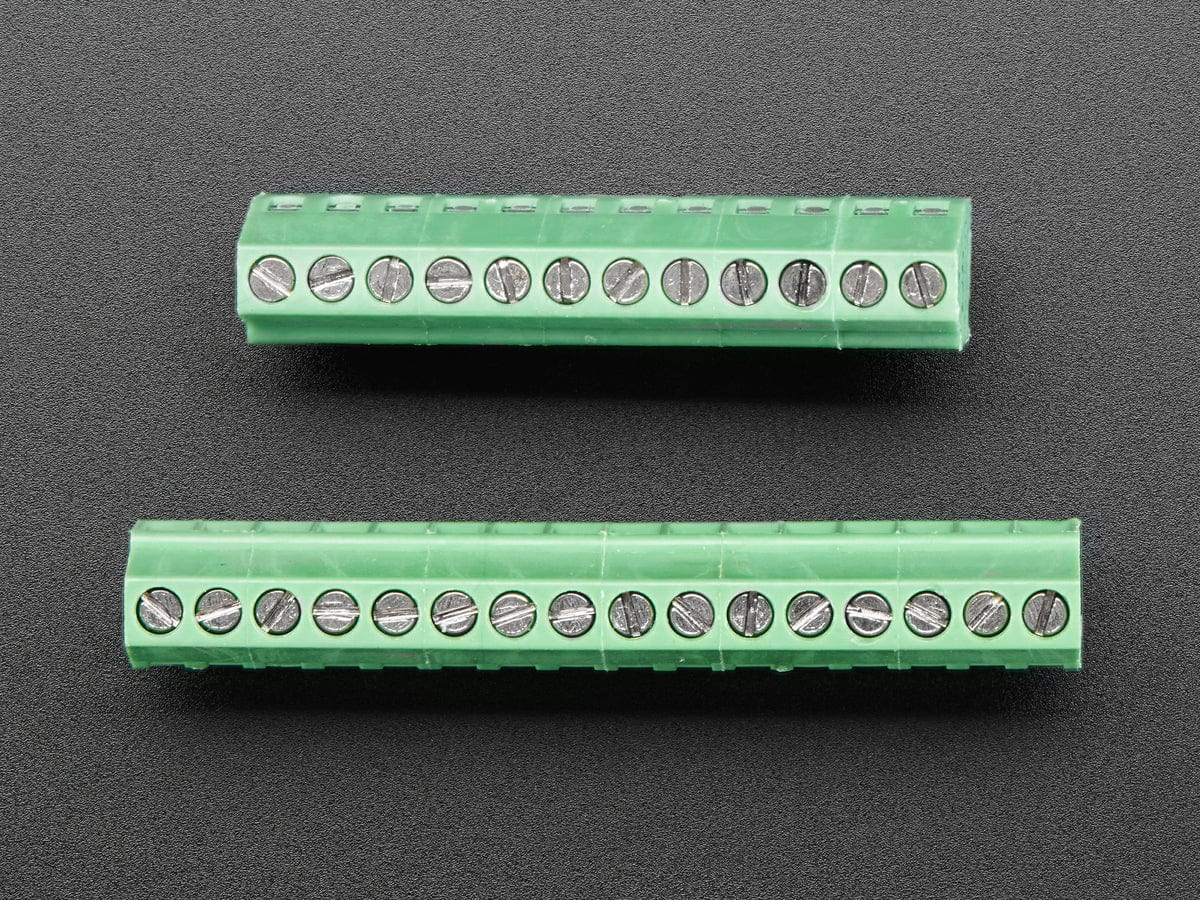 Terminal Block kit for Feather - 0.1" Pitch - The Pi Hut