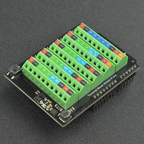 Arduino Terminal Block Shield Terminal Block Shield for Arduino Uno - The Pi Hut