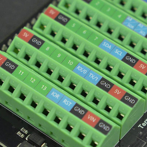 Arduino Terminal Block Shield Terminal Block Shield for Arduino Uno - The Pi Hut