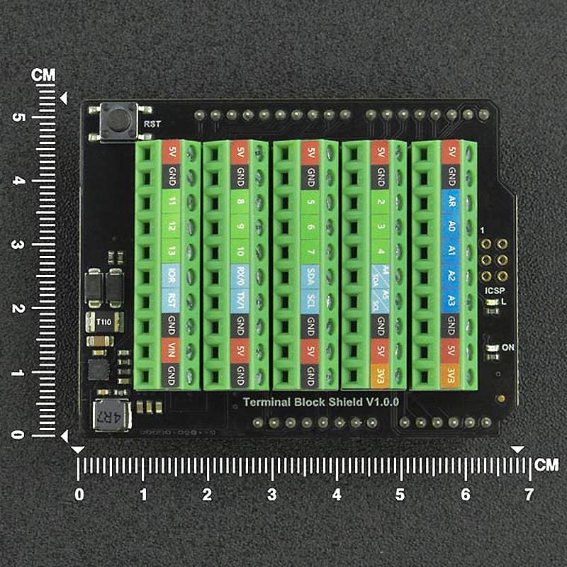 Terminal Block Shield for Arduino Uno - The Pi Hut