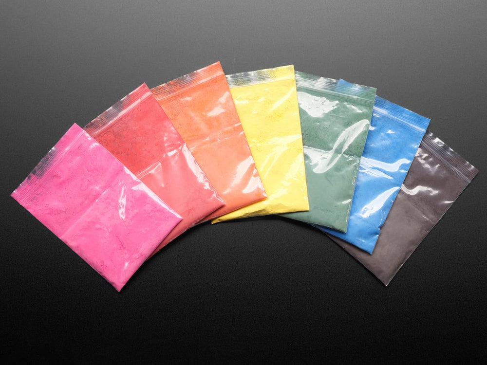 Thermochromic Pigments - Rainbow Pack (7 Colors) - The Pi Hut