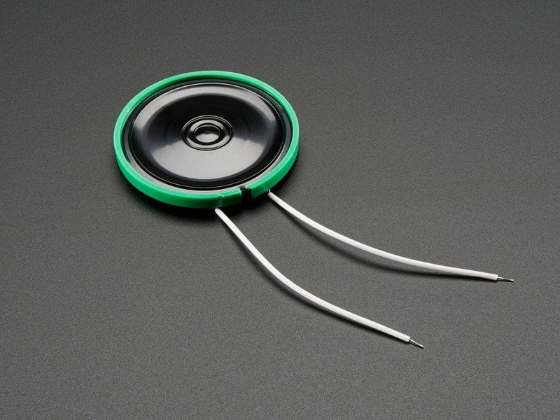 Thin Plastic Speaker w/Wires - 8 ohm 0.25W - The Pi Hut