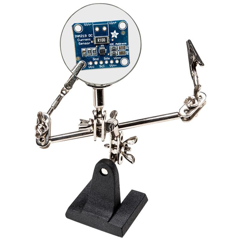 Third Hand Soldering Stand with Magnifying Glass [Discontinued] - The Pi Hut