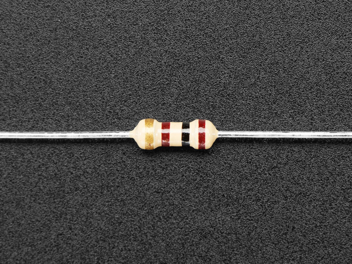 Through-Hole Resistors - 100 ohm 5% 1/4W - Pack of 25 - The Pi Hut