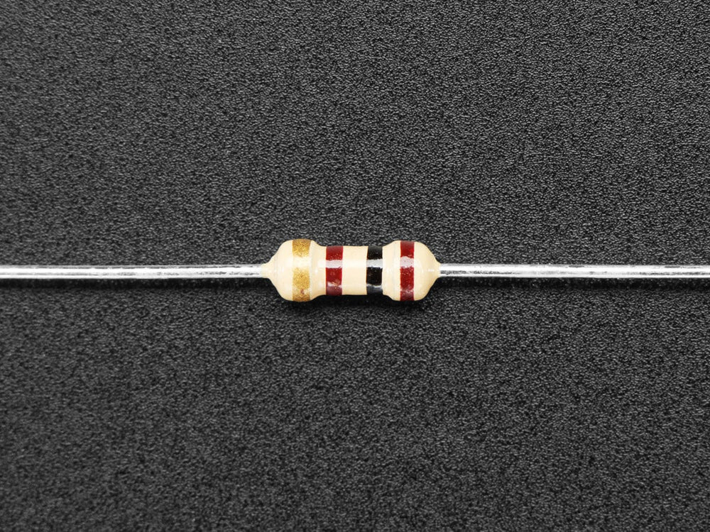 Through-Hole Resistors - 100 ohm 5% 1/4W - Pack of 25 - The Pi Hut