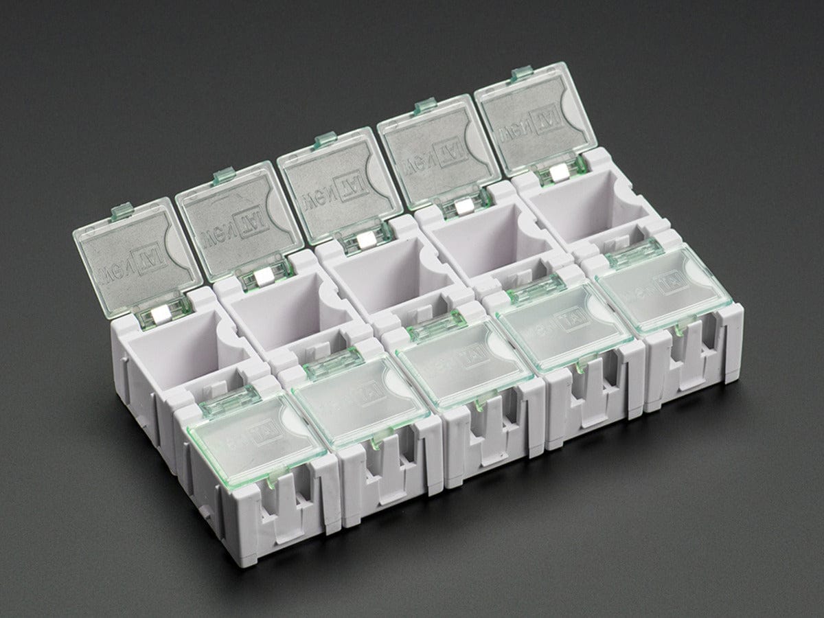 Tiny Modular Snap Boxes - SMD component storage - 10 pack - The Pi Hut