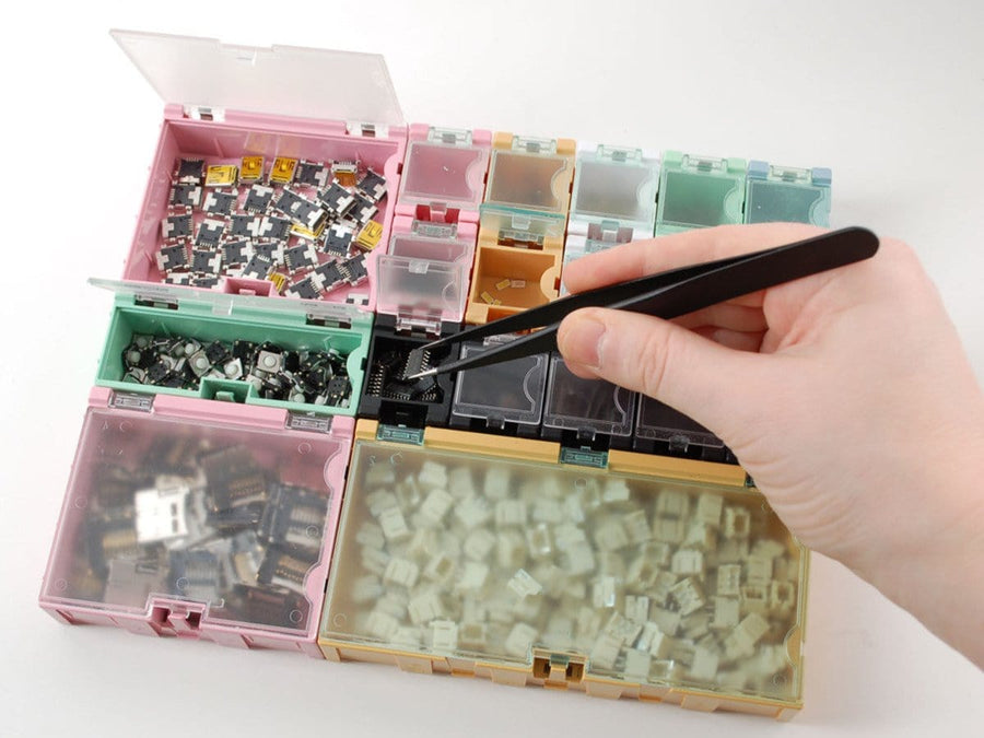 Tiny Modular Snap Boxes - SMD component storage - 10 pack (White) - The ...