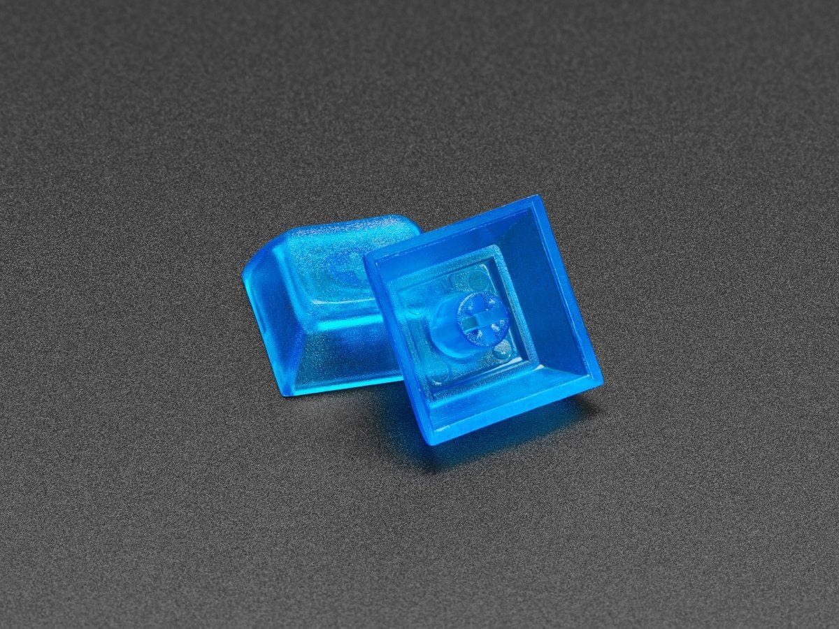 Translucent Blue DSA Keycaps for MX Compatible Switches (10 pack) - The Pi Hut