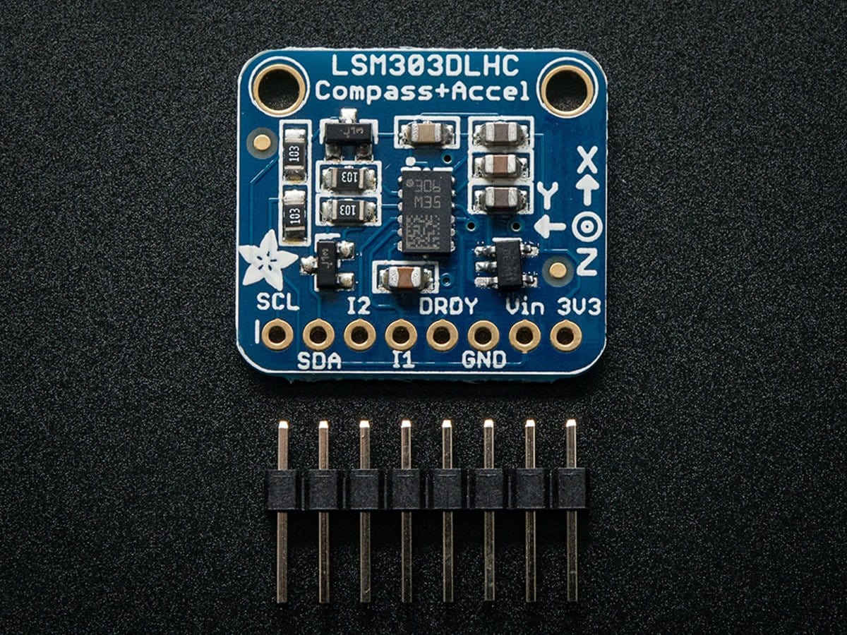 Triple-axis Accelerometer+Magnetometer (Compass) Board - LSM303 - The Pi Hut