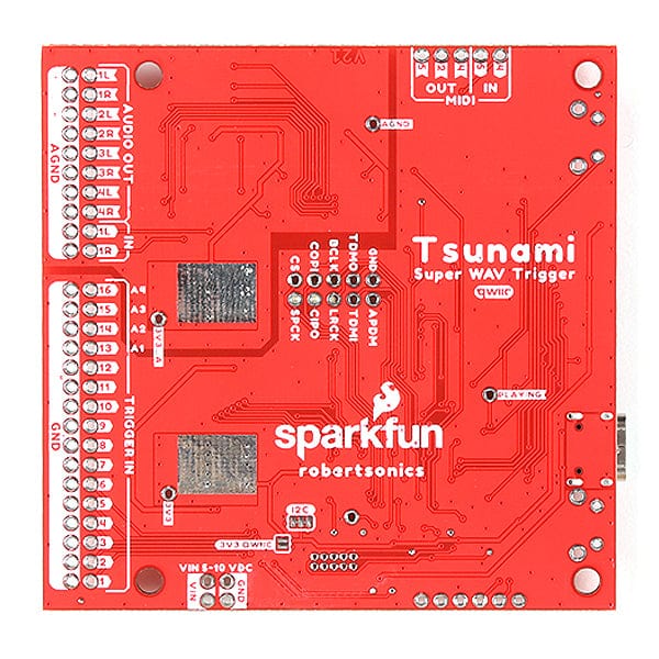 Tsunami Super WAV Trigger - 25 Voice (Qwiic) - The Pi Hut