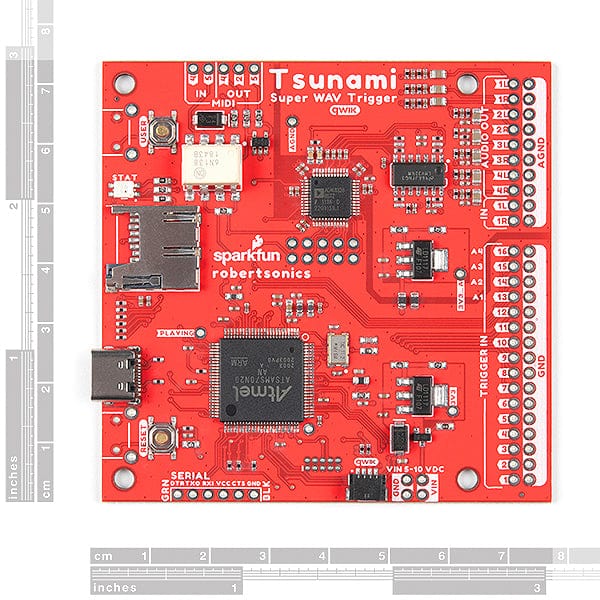 Tsunami Super WAV Trigger - 25 Voice (Qwiic) - The Pi Hut