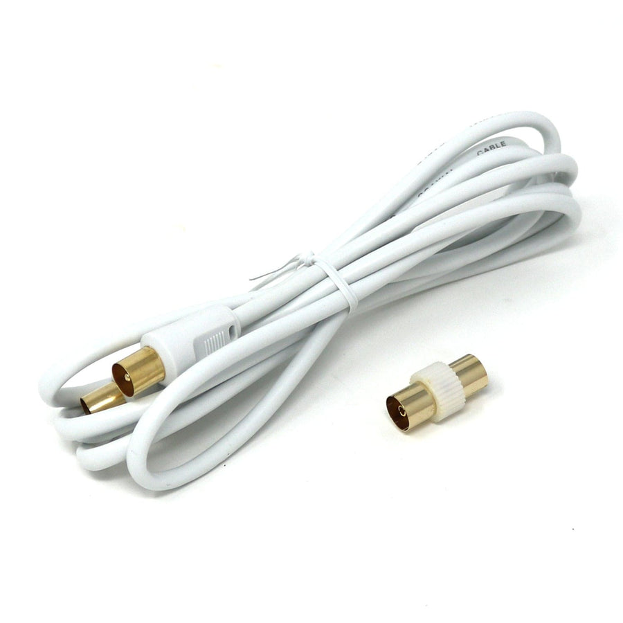 TV Aerial Cable Male to Male with Coupler The Pi Hut