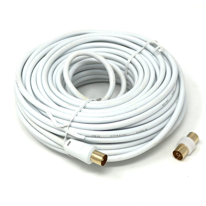 TV Aerial Cable Male to Male with Coupler The Pi Hut