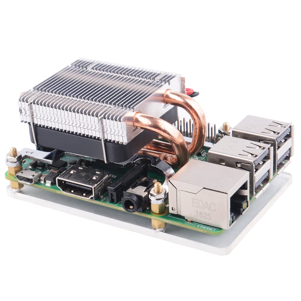 Type B Low-Profile ICE Tower Raspberry Pi 4 Cooler - The Pi Hut