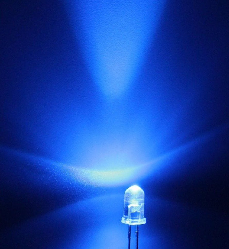 Ultra Bright LED 5mm - Blue (10 Pack) - The Pi Hut