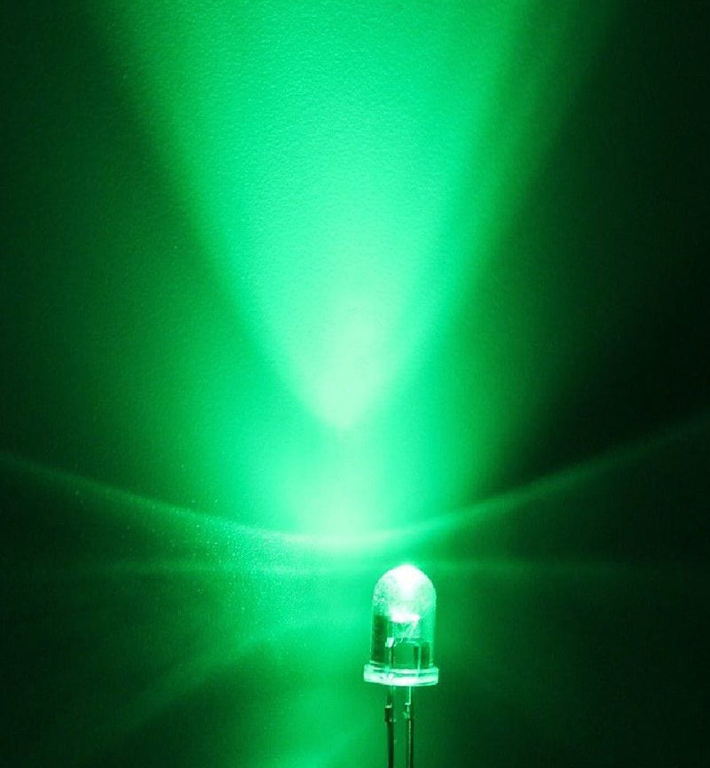 Ultra Bright LED 5mm - Green (10 Pack) - The Pi Hut