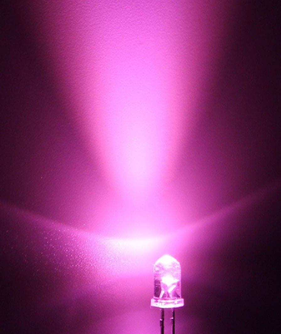 Diodo LED 10mm, Rosa