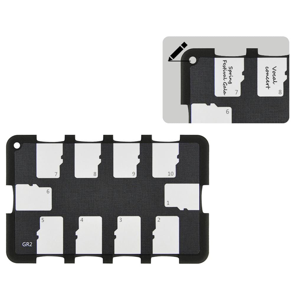 Ultra-thin 10-Slot MicroSD Card Holder - The Pi Hut