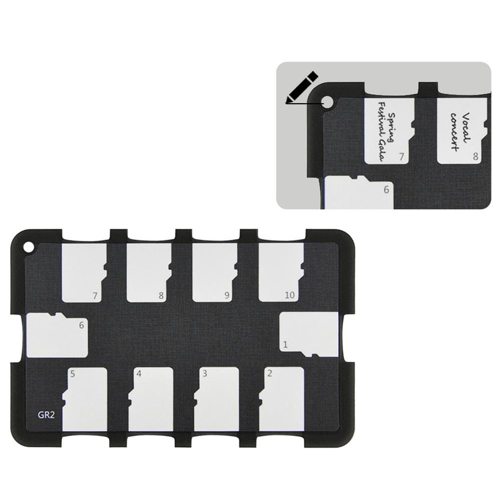 SD Card Holder with Index Labels, Yottamaster 22 Slots Memory Card