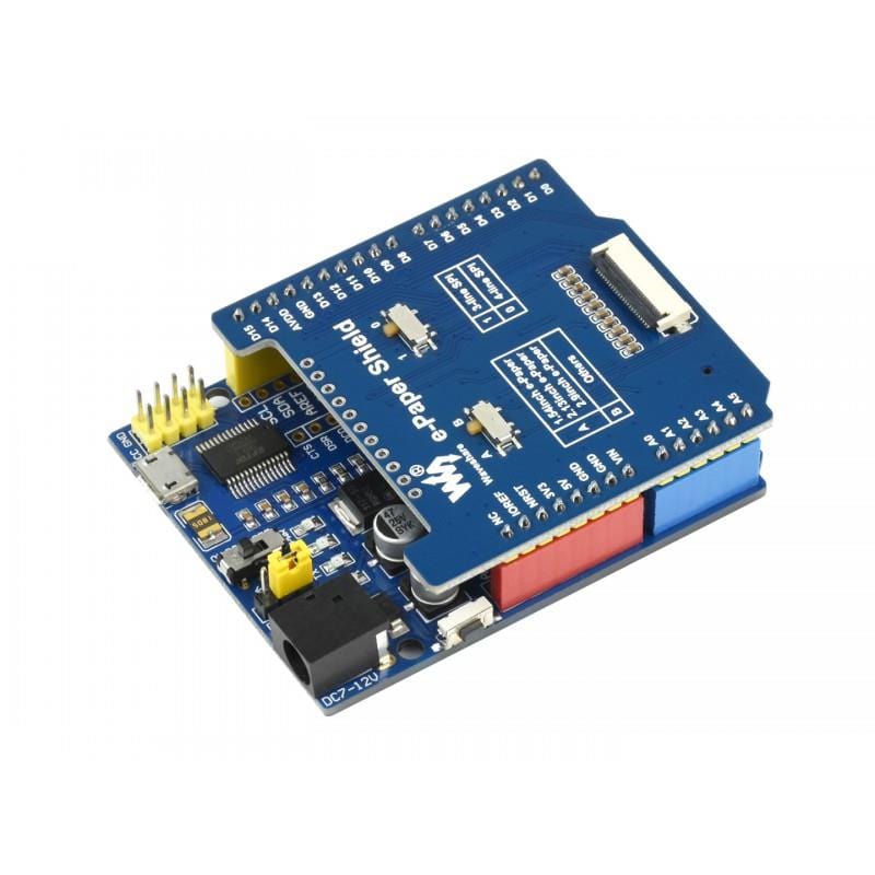 Universal e-Paper Raw Panel Driver Shield for Arduino - The Pi Hut