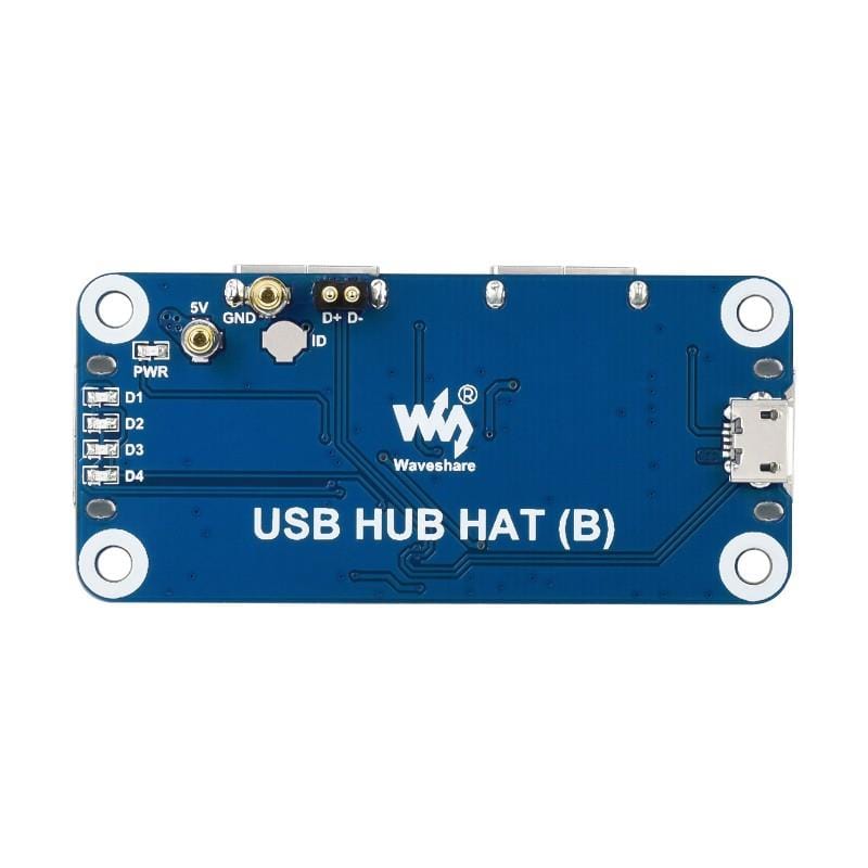 USB 2.0 Hub HAT for Raspberry Pi - The Pi Hut