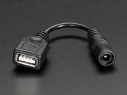 USB A Jack to 5.5/2.1mm jack adapter - The Pi Hut