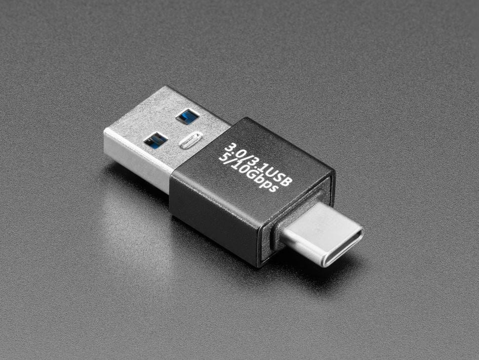 USB-A Plug to USB-C Plug Adapter - The Pi Hut