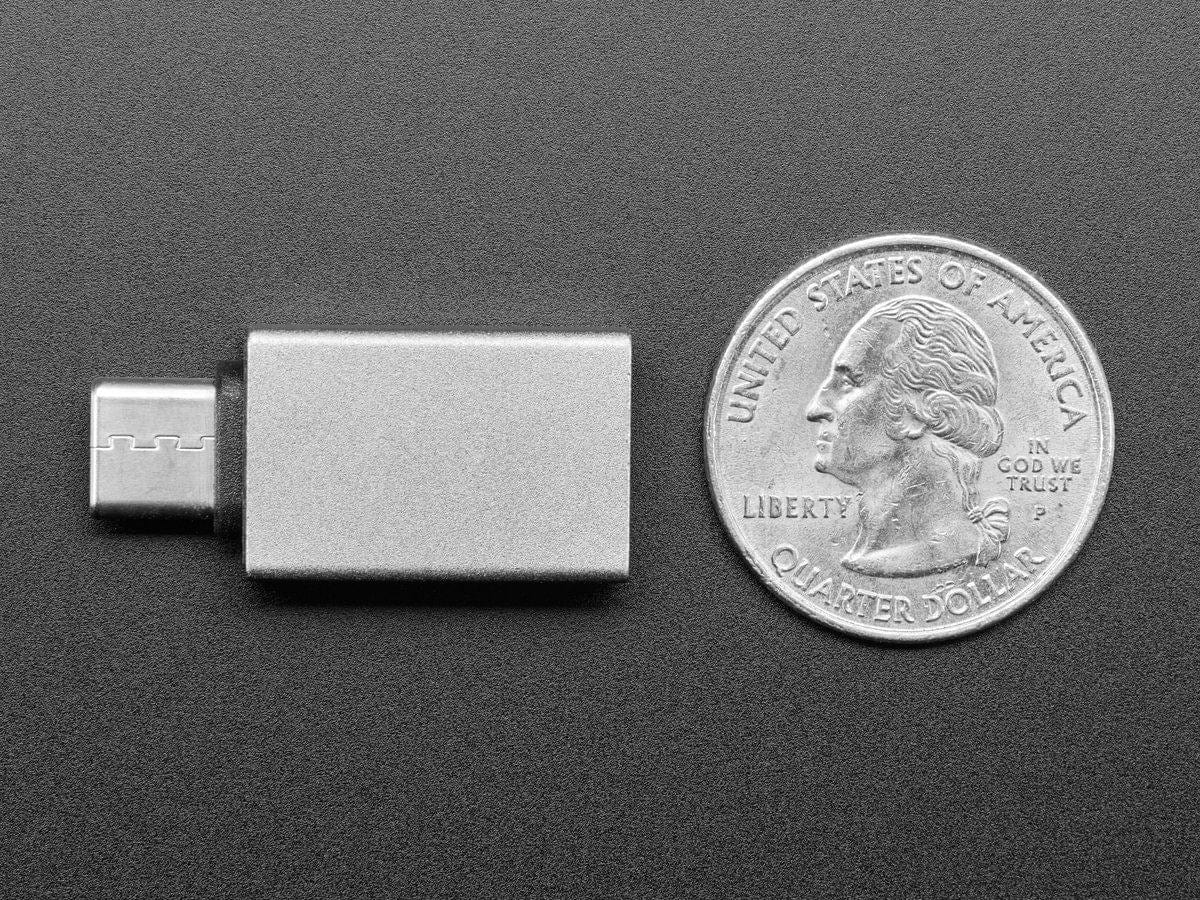 USB A Socket to USB Type C Plug Adapter - The Pi Hut