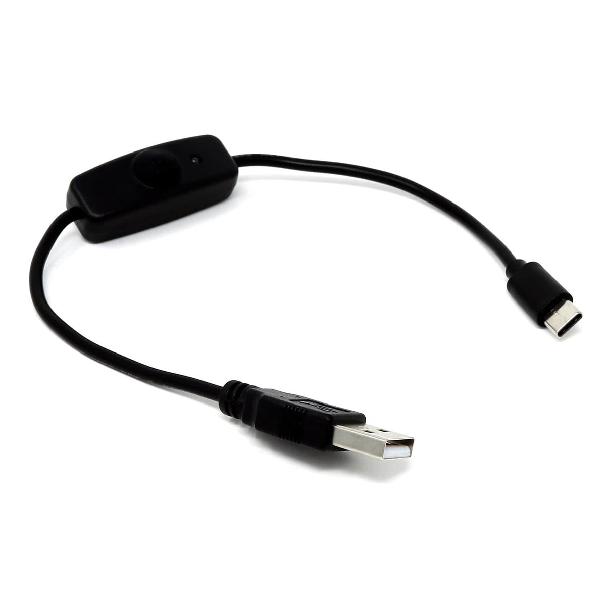 USB-A to USB-C Cable with On/Off | The Pi Hut