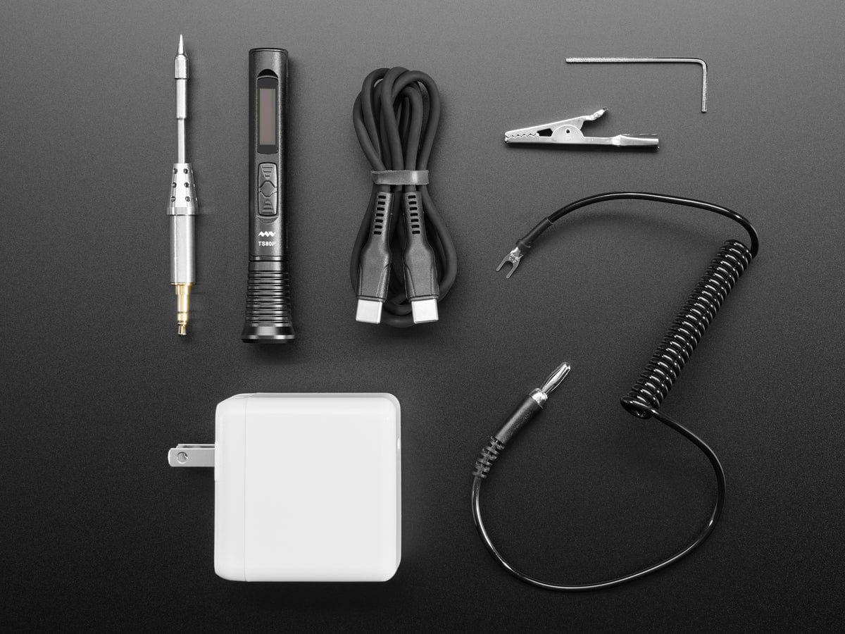 USB C Powered Soldering Iron - Adjustable Temperature Pen-Style - The Pi Hut