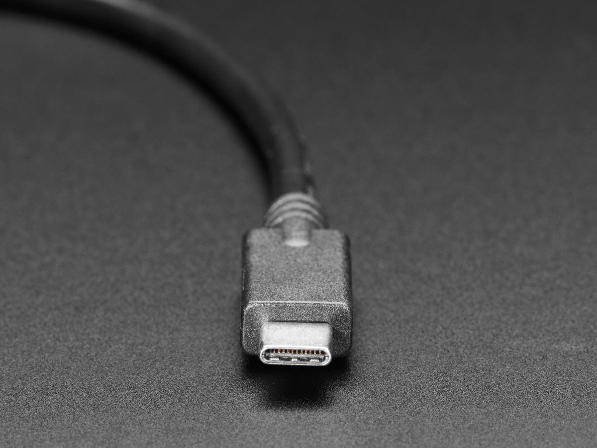 USB C Round Panel Mount Extension Cable - 30cm - The Pi Hut