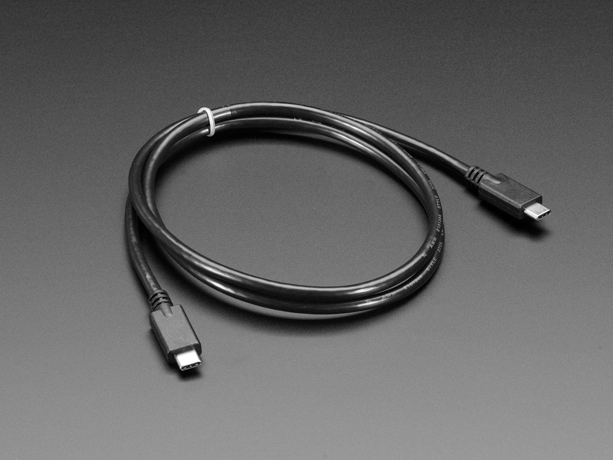 USB C to USB C Cable - USB 3.1 Gen 4 with E-Mark - 1 meter long - The Pi Hut