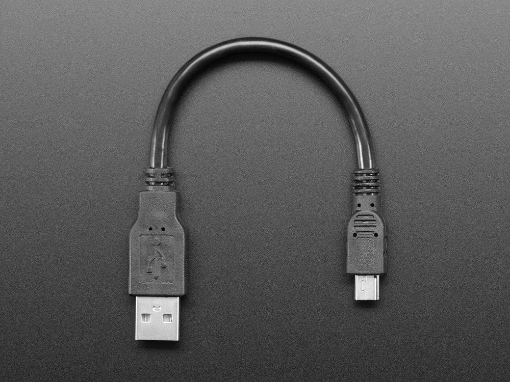 USB cable - 6" A/MiniB - The Pi Hut