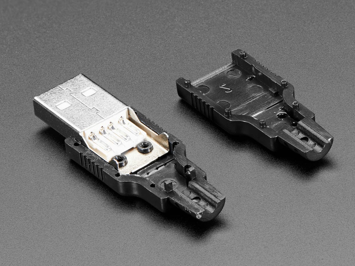 USB DIY Connector Shell - Type A Male Plug - The Pi Hut