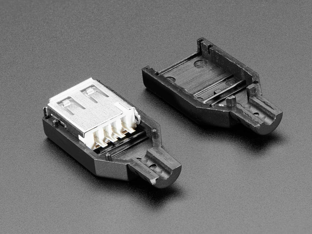 USB DIY Connector Shell - Type A Socket - The Pi Hut