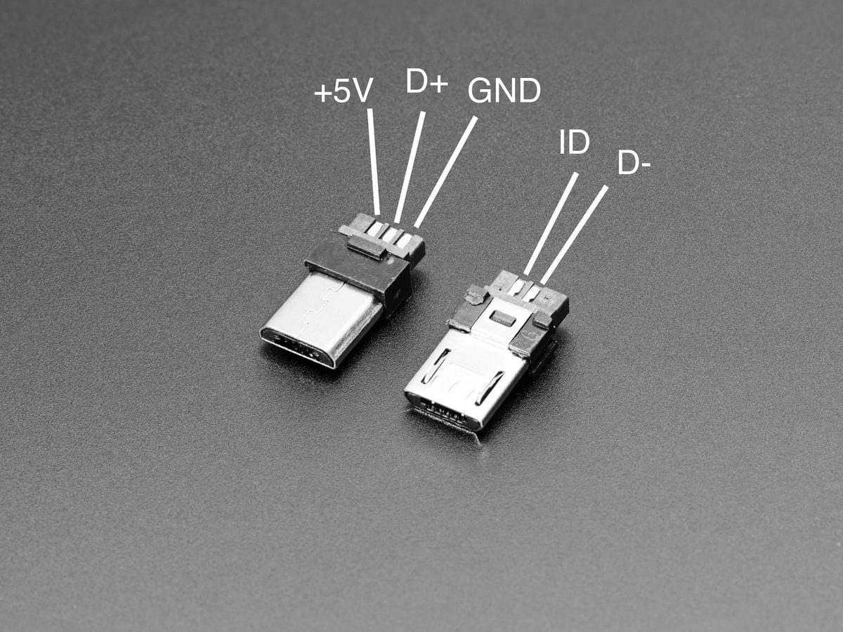 USB DIY Slim Connector Shell - MicroB Plug - The Pi Hut