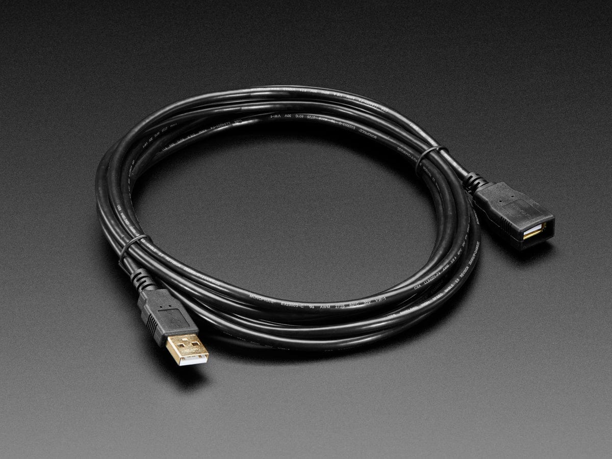 USB Extension Cable - 3 meters / 10 ft long - The Pi Hut