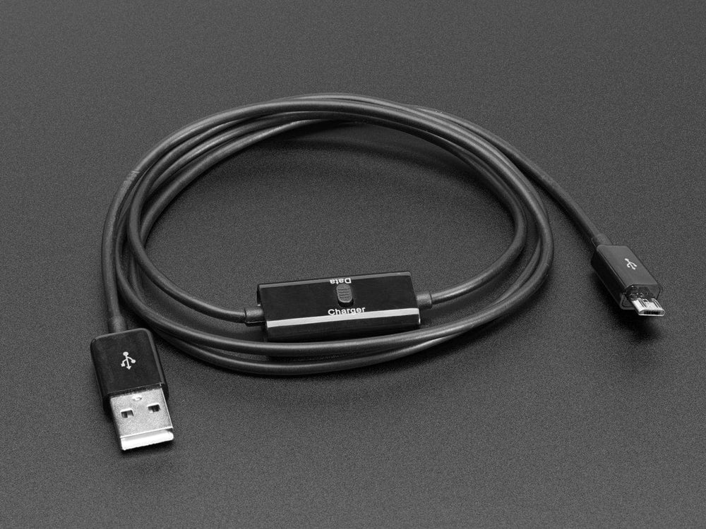 USB Micro B Cable with Data/Charge Sync Switch - The Pi Hut