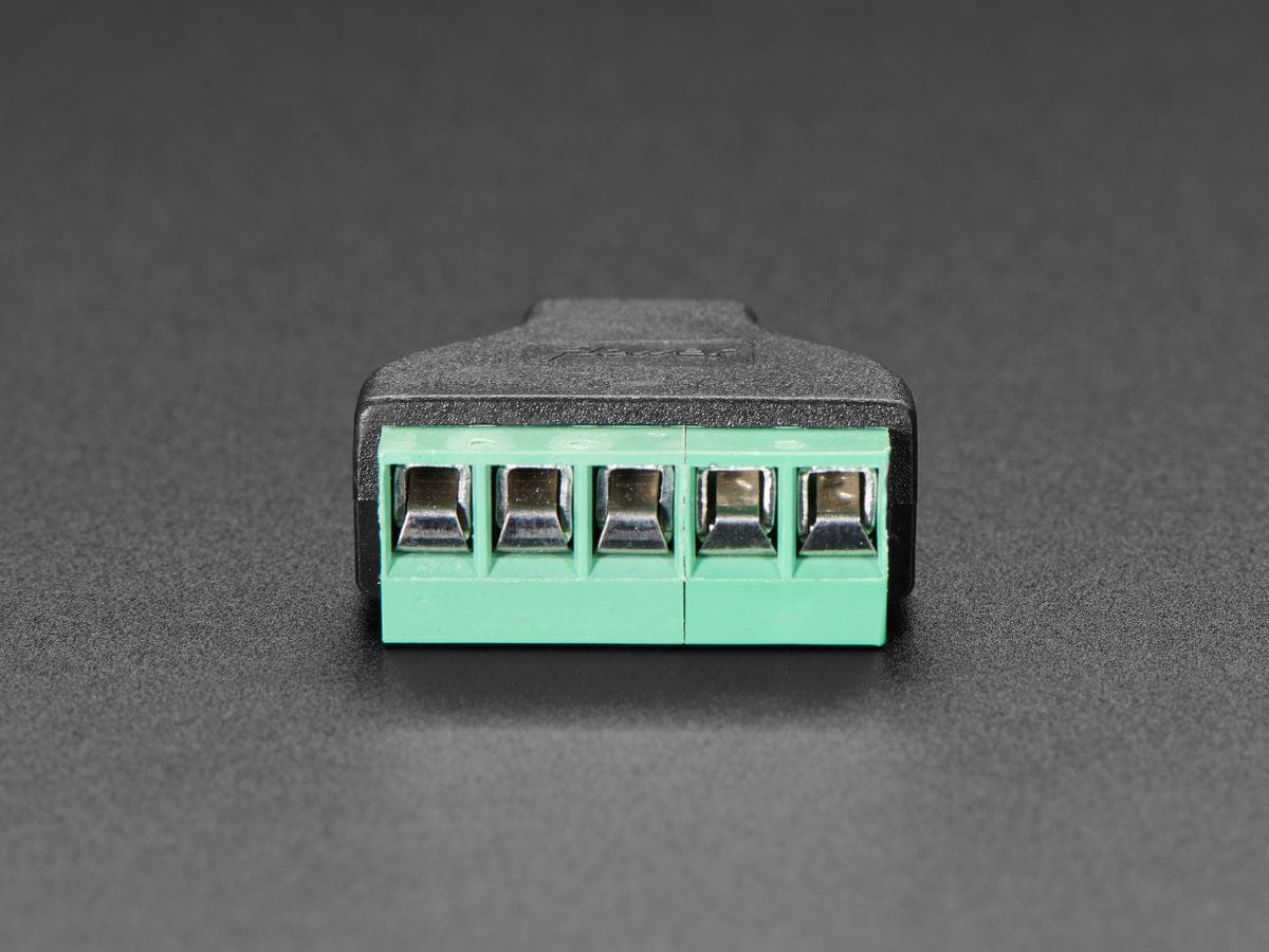 USB Mini B Male Plug to 5-pin Terminal Block - The Pi Hut