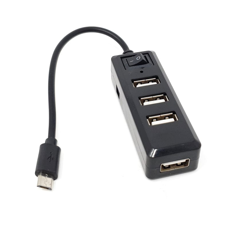 Host Micro USB Cables Adapter Cord Hub Dual OTG Split Mobile Phone