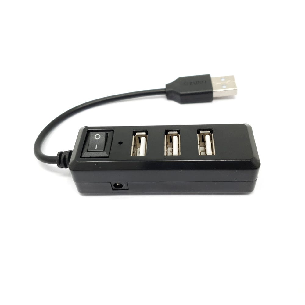 USB Mini Hub with Power Switch (USB-A) - The Pi Hut
