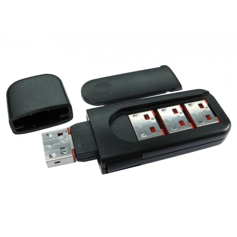 USB Port Blocker (inc. 4 port blocks) - The Pi Hut