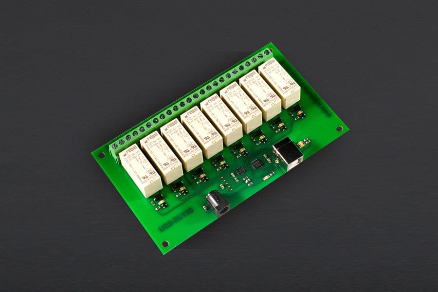 USB - RLY 16 16Amp, 8 Channel Relay Module - The Pi Hut