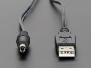 USB to 2.1mm Male Barrel Jack Cable - The Pi Hut