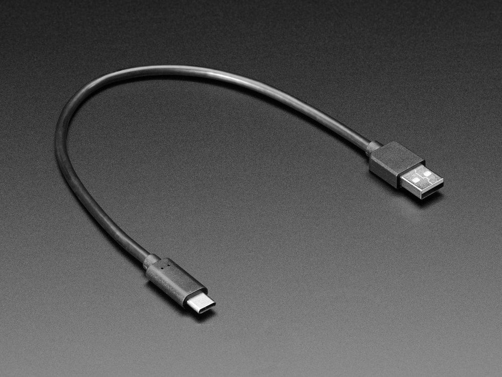 USB Type A to Type C Cable - 1ft - 0.3 meter - The Pi Hut