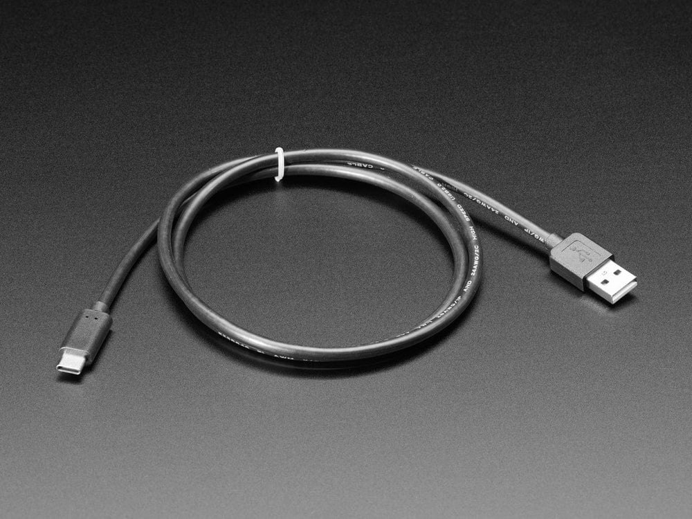 USB Type A to Type C Cable - approx 1 meter / 3 ft long - The Pi Hut