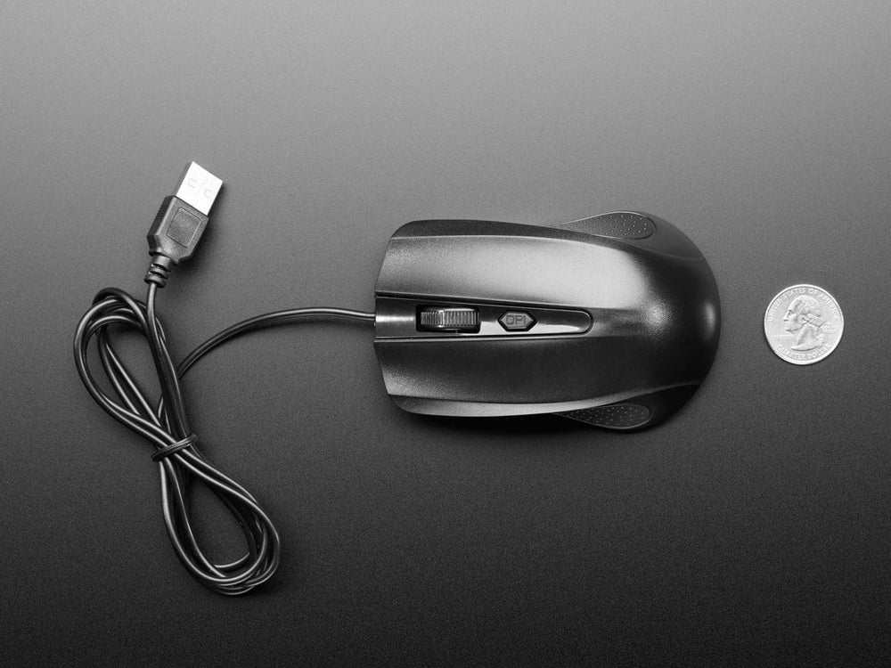 USB Wired Mouse - Two Buttons plus Wheel - The Pi Hut