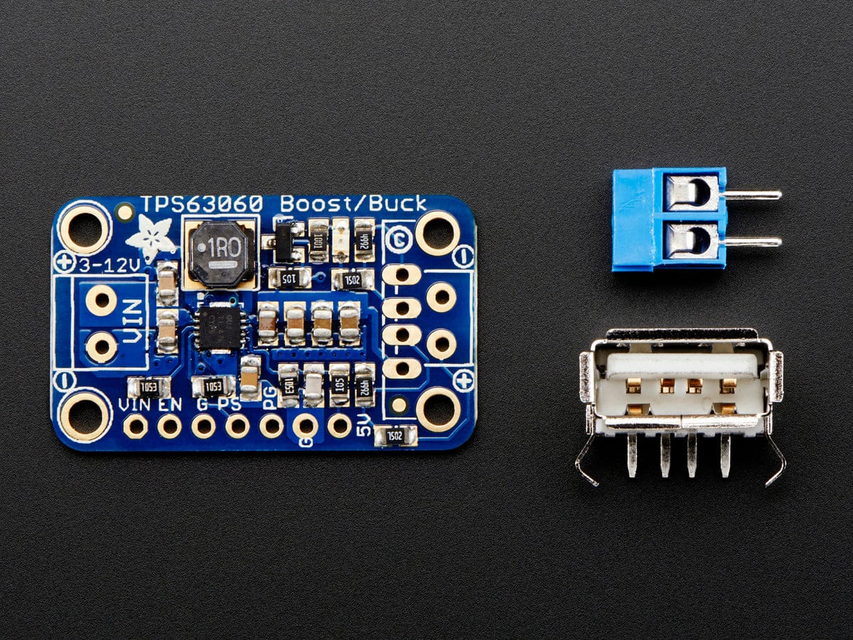 VERTER 5V USB Buck-Boost - 500mA from 3V-5V / 1000ma from 5V-12V - The Pi Hut